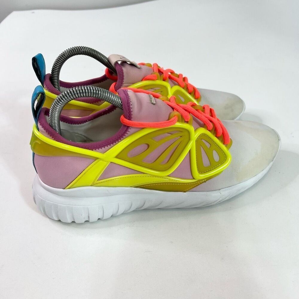 Sophia Webster Sneakers Womens 40 Multicolor Leather Trimmed Fly-by Low Top